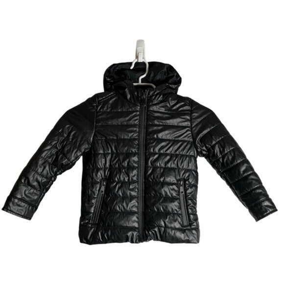 zara Other - Zara Boys Black Puffer Hooded Jacket
